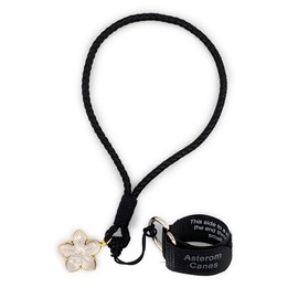 Asterom Cane Strap for Women, Walking Cane Accessories - Fashionable Cane Wrist Strap Black