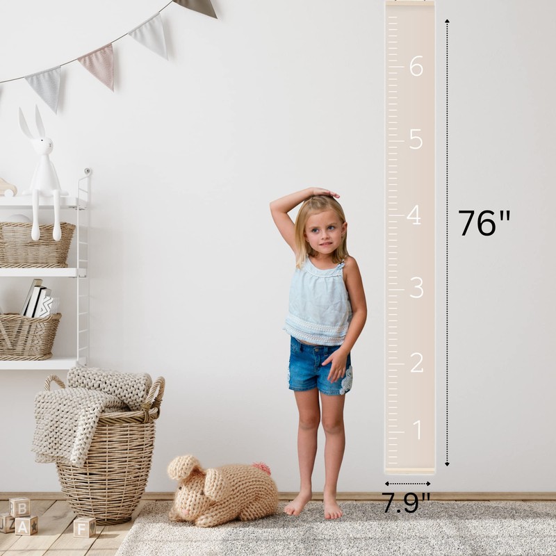 Morxy Canvas Growth Chart for Kids - Unisex Kids Room