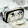 Large Pencil Case Study Must Haves, Aesthetic Pencil Case, Black