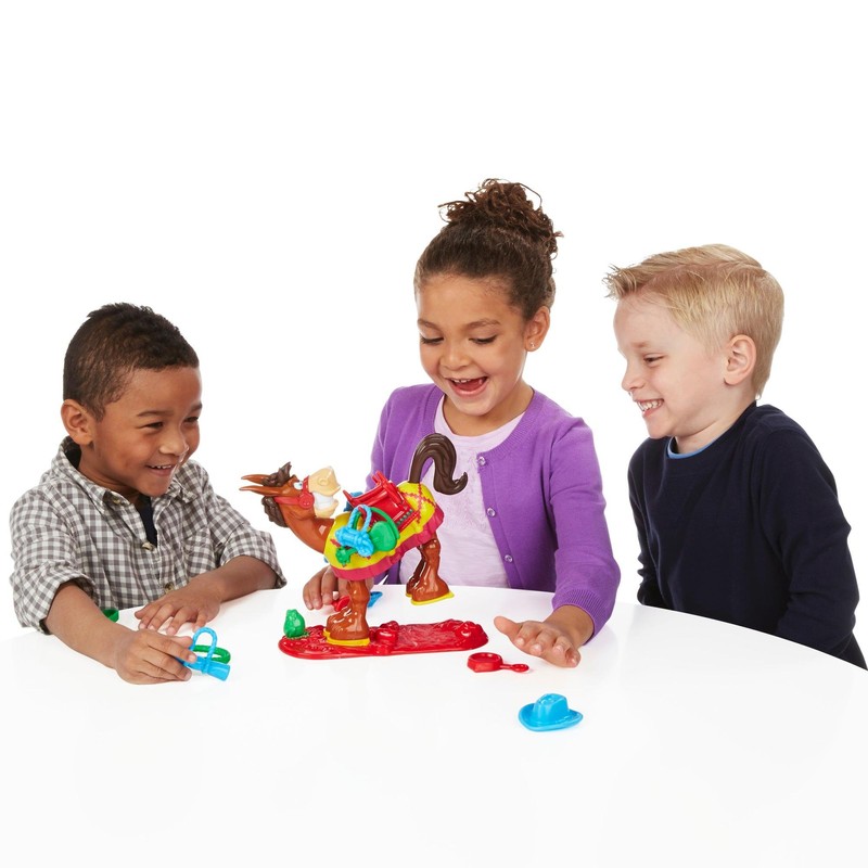 Hasbro 48380 48380-Hasbro Buckaroo-Saddle Stacking Classic Family Dexterity Game