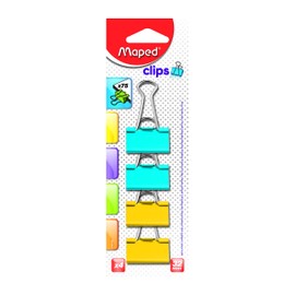 Maped Helix Usa Binder Clips 32mm, Acrylic, Multicoloured, 5-Piece