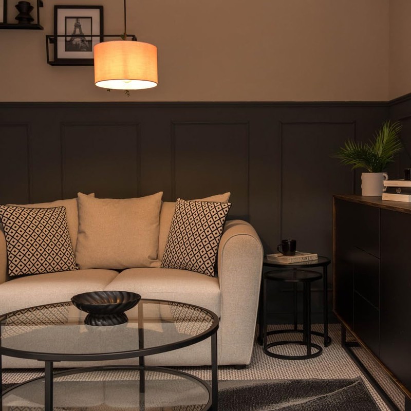 MiniSun | Small Modern Blush Pink Fabric Drum Light Shade