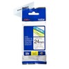 Brother TZe-151 Labelling Tape Cassette, Black on Clear, 24 mm