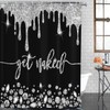 ArtSocket Silver Get Naked Bathroom Set with Shower Curtain and