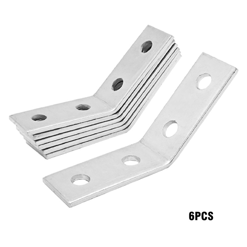 SYOWADA 6 PCS 1-5/8" Strut Channel Angle Bracket with 4
