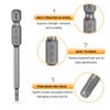 sourcing map 3pcs H2.5 Hex Head Drill Bit Wrench 2.5mm
