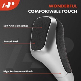 A-Premium Silver Automatic Shift Knob Shift Handle Assembly Compatible with Toyota 4Runner TRD Pro 2012-2022, Tundra TRD Pro 2014-2021, Automatic Gear Shift Knob, Replace# PTR5734141, PTR573414102