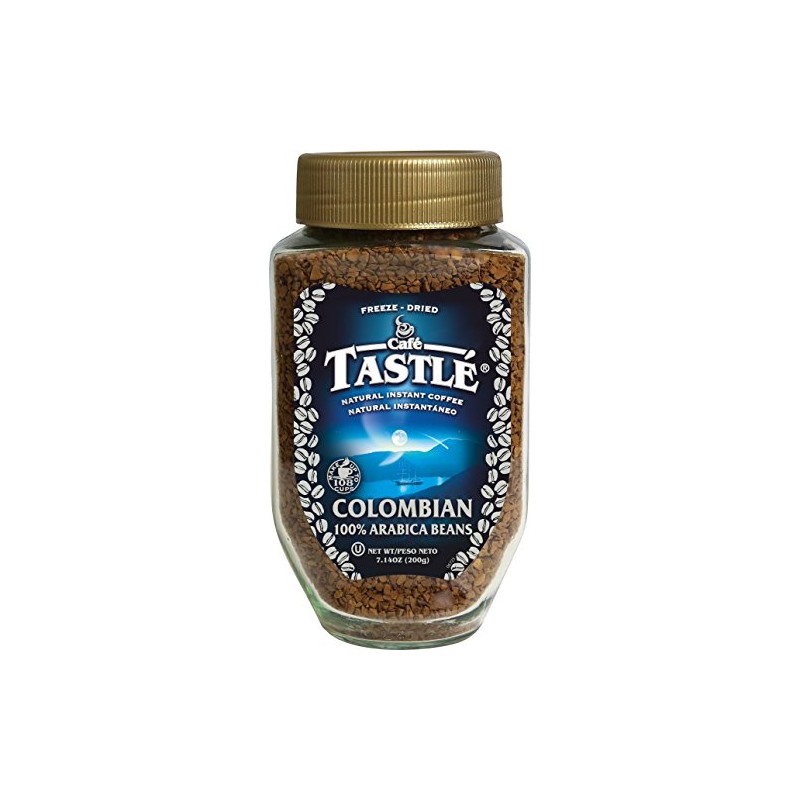 Cafe Tastle Colombian 100% Arabica Instant Coffee, 7.14 Ounce