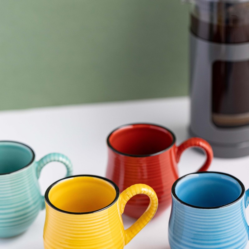 La Cafetière Mysa Brights Espresso Mugs, Set of 4, Ceramic,