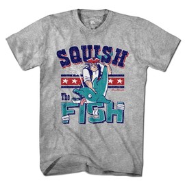 Squish The Fish New England T-Shirt Gray