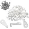 suiwotin 50pcs Mirror Hanging Clips, Glass Retainer Clips, Plastic Mirror