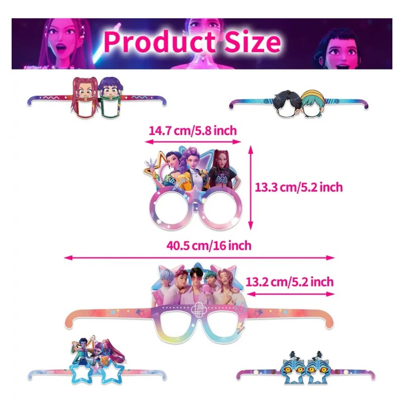 K-pop: Demon Hunters Vasos Decorativos Para Fiestas12pcs