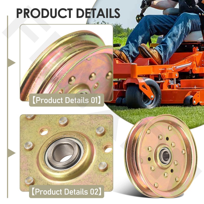 88663 Replacement Idler Pulley Compatible with Bush Hog MTH600, RDTH72