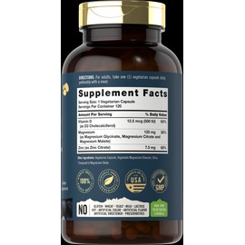 Tahoe Nutritionals Magnesium Glycinate & Malate Complex | 120 Capsules | by Tahoe Nutritionals