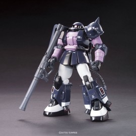 HGUC MS-06R-1A Black Tri-Stars Zaku II Action Figure, 1/144 Scale (MSV)