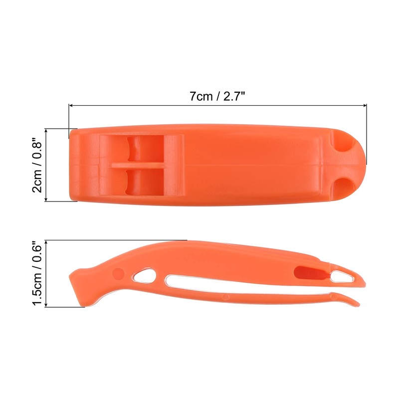 PATIKIL Emergency Whistles with 5 Safety Whistles with Strap Super