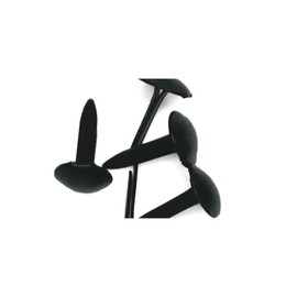 Rayher - 7871601 - Brads Rund , 4+8 mm, Blisterbox 75 Stück, schwarz