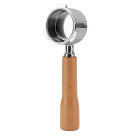 51mm Bottomless Coffee Portafilter 3 Ears Single Layer Portafilter Coffee Machine Bottomless Filter For Delonghi C1 Beech