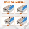 Saysurey DIN Rail Terminal Block Twin Spring Terminal Connectors Push