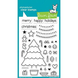 Lawn Fawn Rand der Baum Weihnachten Clear Stamps LF564