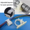25 Medium Pack Adjustable Cable Tie Clips Adhesive Wire Clips
