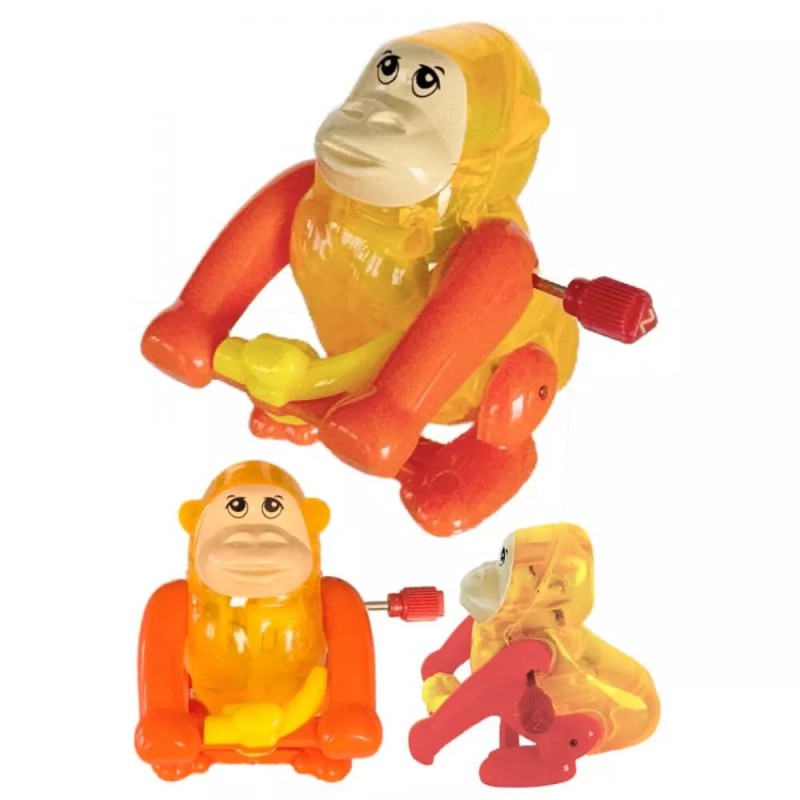 TOMY Gregory GORILLA Z-Wind-Up POP-OVERS Ape Monkey Chimp Banana Back