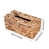 UgyDuky Water Hyacinth Tissue Box Wicker Tissue Paper Box Rectangle