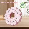 Weekly Pill Organiser – Cute 7-Day Large Compartments, Portable Round