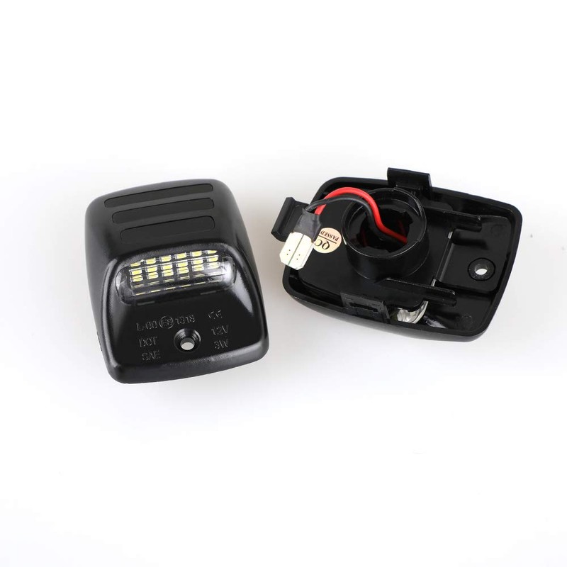 KURL-T 2 Packs LED License Plate Light Lamp Car Number