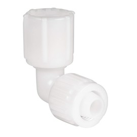 RecPro RV Plumbing Hardware | 06816 | 1/2" Compression to Swivel Faucet Elbow Adapter | 90-Degree Fitting | Pex Pipe/Tubing Fittings (1 Fitting)