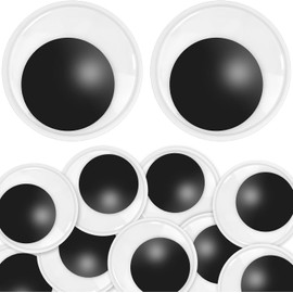 20 Unidades de Ojos móviles autoadhesivos, Grandes, 50 mm, Ojos autoadhesivos, Grandes, Grandes, Ojos de Googly Eyes, Ojos Grandes autoadhesivos, para Manualidades, álbumes de Recortes