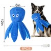 BABORUI Interactive Dog Toys Octopus, Jumping Squeaky Dog Toys with