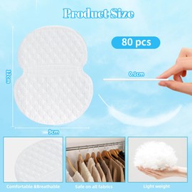 CharmBurst 80 Stück Unterarm Schweißpads für Damen Und Herren, Achselpads Selbstklebend, Diskrete Und Einweg Schweißpads Gegen Schwitzen, Schutz Gegen Schweißflecken