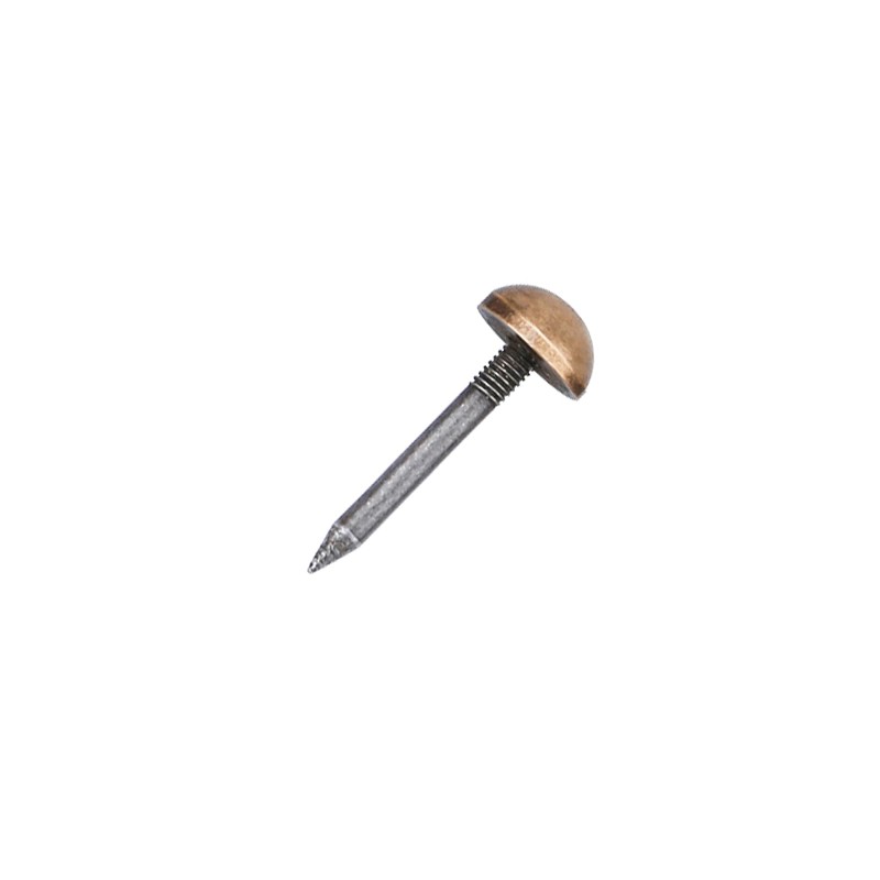 20Pcs Bronze Small Round Head Brass Upholstery Nails Tacks, 10mm