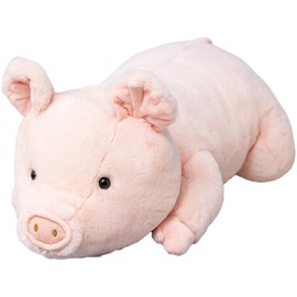 Fawowe Weighted Stuffed Animals, 5lbs Weighted Pig Stuffed Animal Cute Pig Weighted Plush Animals Hugging Pillow Toy Gifts for Adults and Kids, 24.9 inch
