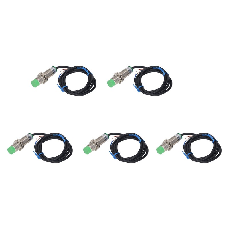 5 Pcs Proximity Sensor 8mm Detecting Distance 2 Wire Normally