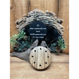 Cross Road Game Calls 1 - Sweet Caller Zebrawood Turkey Call Pot Unfinished or Finished  No Tools  - With Spray Finish