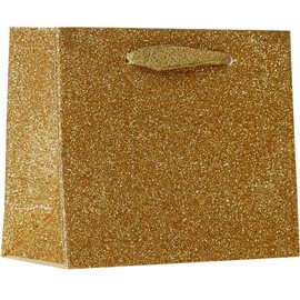 Jillson Roberts Tiny Paper Bags, Gold Sparkle (12 Pcs)