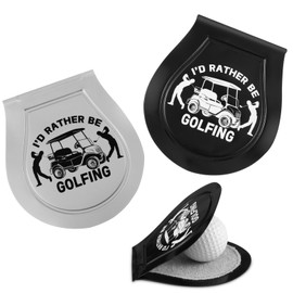 SmoothNovelty 8 Pcs Golf Ball Towel Portable Golf Ball Cleaner Pocket Ball Towel Golf Ball Washer Pouch Golfing Accessories for Golf Lovers, Silver and Black, 4.1x3.7 Inch