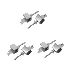 Operitacx 3 Sätze Diebstahlsicherung Tragbar Türschlossriegel Verriegeln Drinnen Reisen Sicheres Reiseschloss Innen -türschloss Reisetürschloss Sperren Silber Rostfreier Stahl 2 Stück * 3