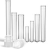 Tuuters Pack of 100 Plastic Test Tubes with Closure Plastic