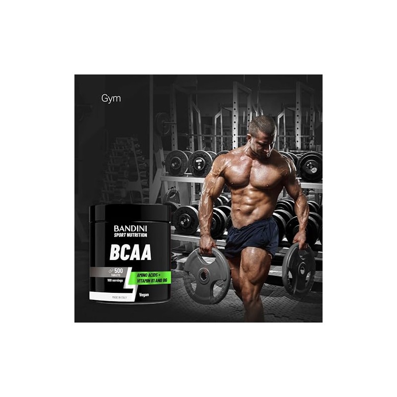 Bandini® BCAA 500 Tablets, 3000mg per Serving BCAAs, not Capsules