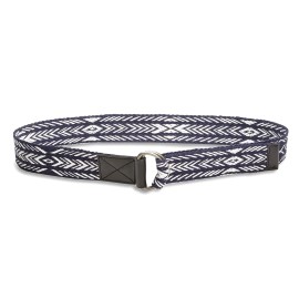 Lucky Brand - Men's 32 - NWT$39 Navy Geometric Diamond Ikat Fabric/Leather Belt