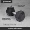 LIONSCOOL Hex Dumbbell (65LB SINGLE) Black