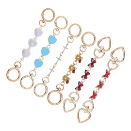 Taouzi 6Pcs Purse Chain Extender Purse Strap Extender for Handbags Charms Bag Strap Extender Purse Replacement for Women Purse Making Supplies Style 1