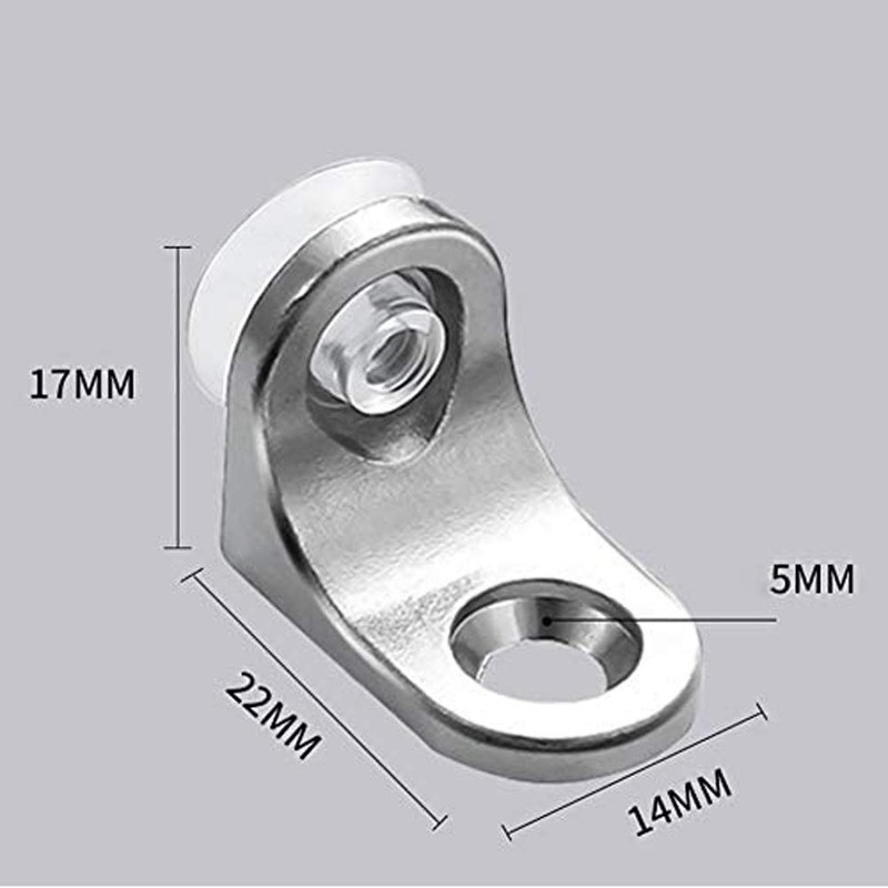 20Pcs Mounting Brace Fixing Glass Shelf Bracket Pegs Supports with