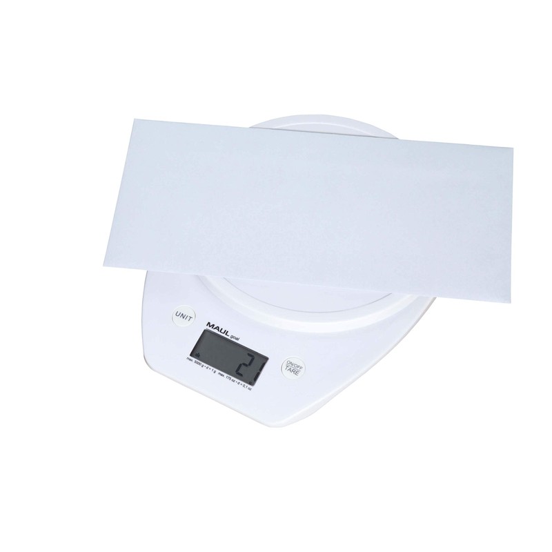 Maul 1646002 Letter Scales Goal, Load Rating: 5,000 g, White