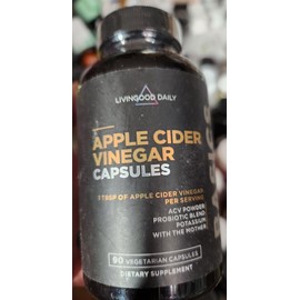 LivingGood Daily Apple Cider Vinegar Capsules , 90 CAPS EXP : 2026
