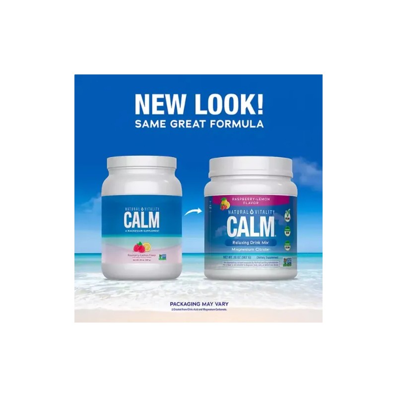 Natural Vitality Calm Citrato De Magnesio En Polvo Sabor Fra