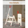 ASPERALD 2 Step Ladder with Single-Handrail,Foldable Step Stool with Anti-Slip